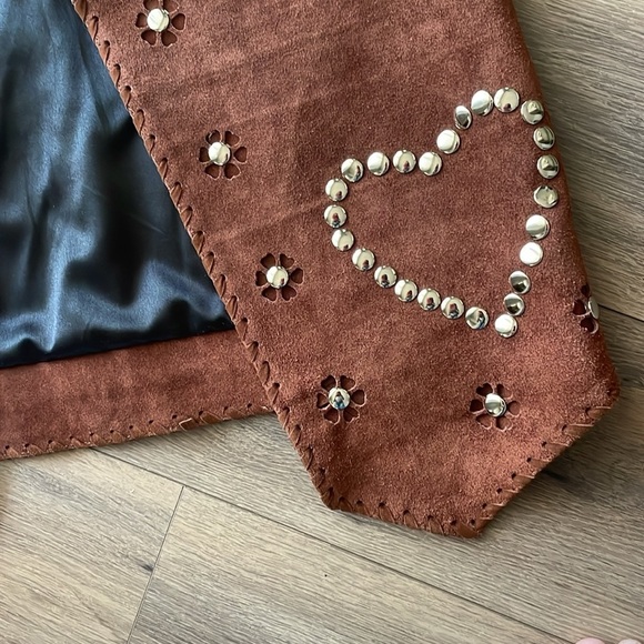 Free People Understated Leather Suede Rachel Vest - Picture 5 of 7